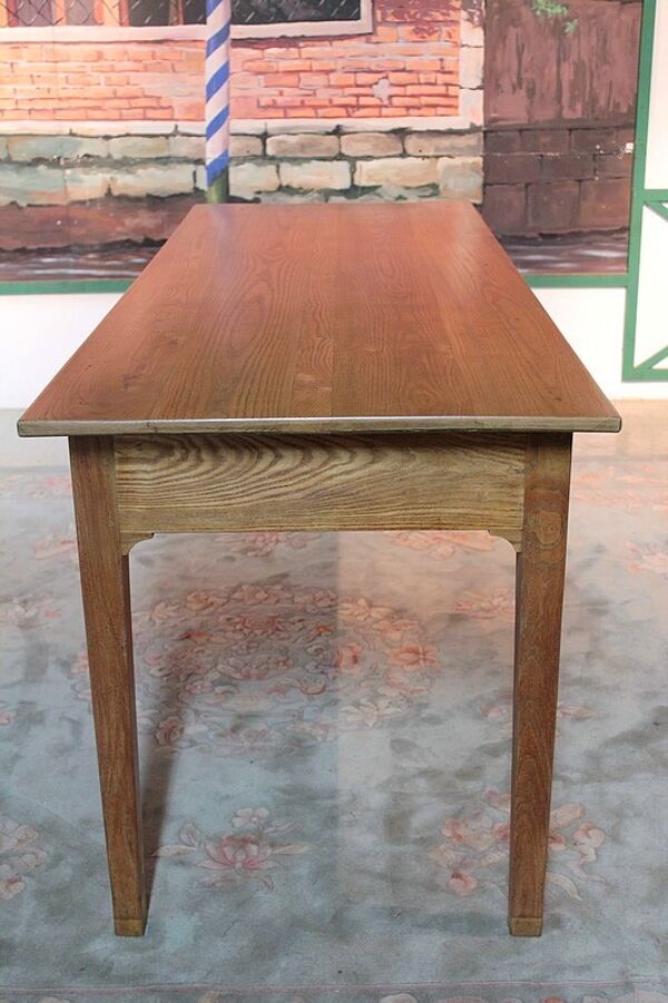 Table de ferme en frêne XIXème