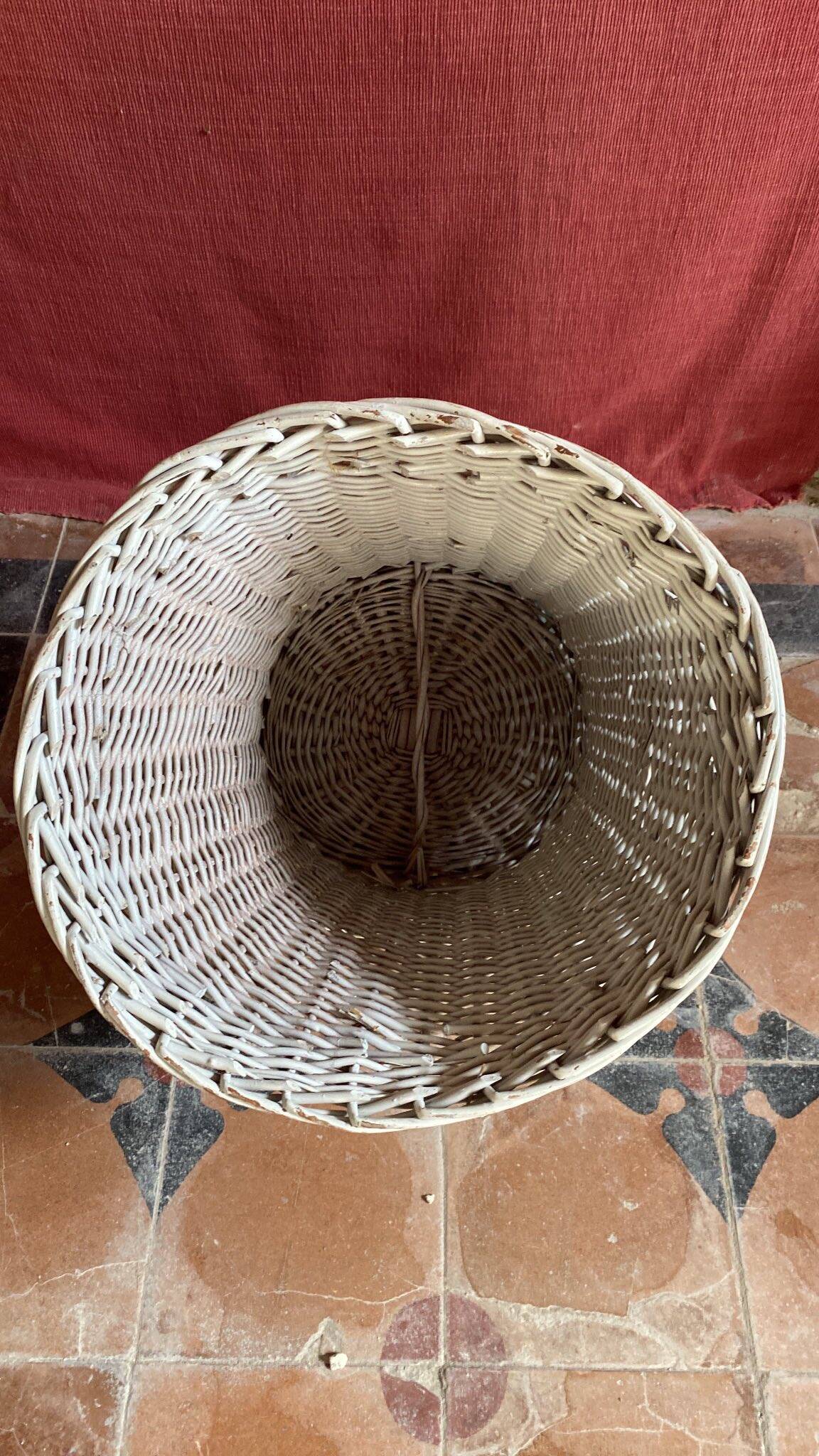 White Rattan Armchair for Children