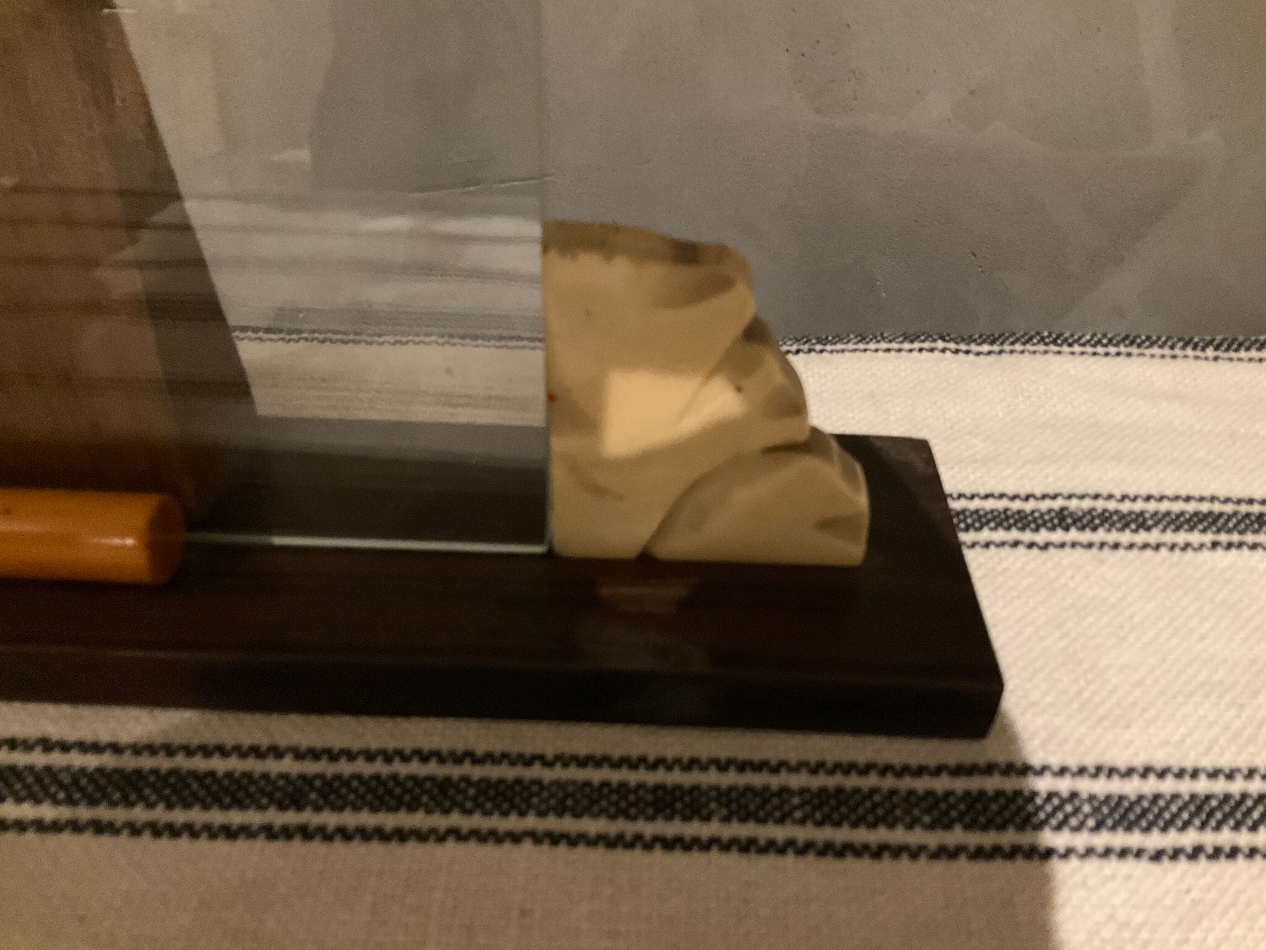 Bear and wood photo frame