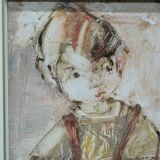 Erik Brandt, Swedish Modern Portrait, Oil on Panel, 1960s