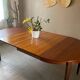 Vintage French house extendable round table (very large when unfolded)