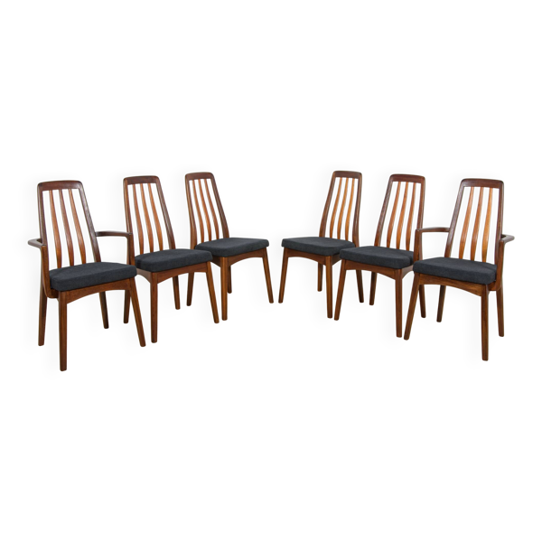 Chaises de salle à manger en teck des années 50, Royaume-Uni, années 1960, ensemble de 5
