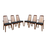Chaises de salle à manger en teck des années 50, Royaume-Uni, années 1960, ensemble de 5