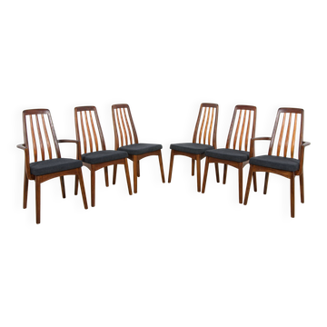 Chaises de salle à manger en teck des années 50, Royaume-Uni, années 1960, ensemble de 5