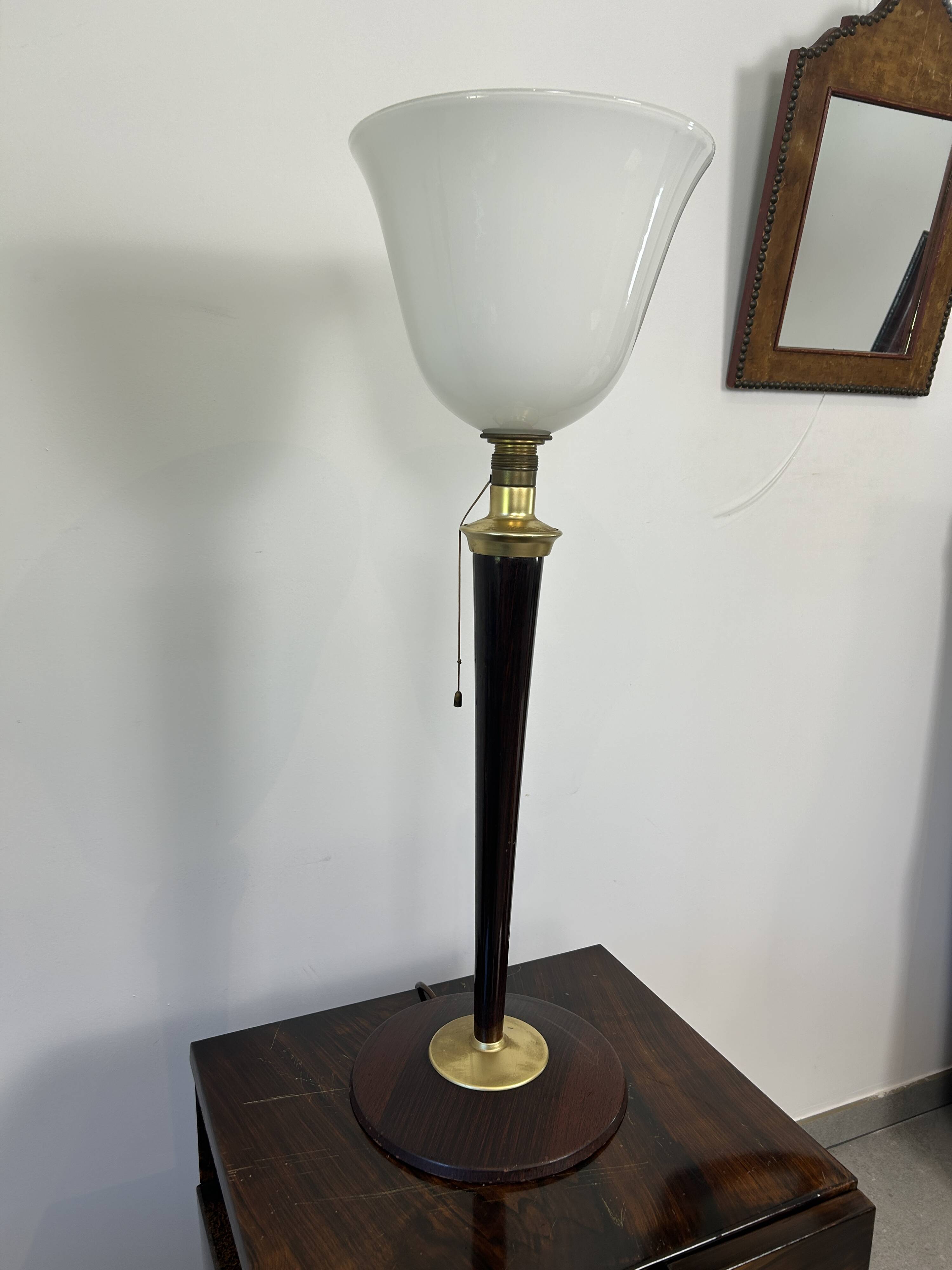 Lampe de bureau mazda de style art deco par lita