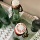 Antique glass bottles