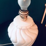 Lamp foot in white ceramic
