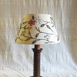 Table lamp made of turned solid wood - 1960s/70s