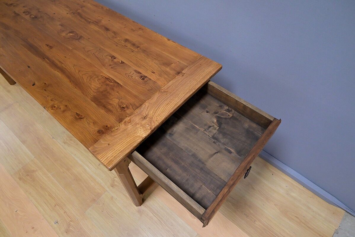 Table de ferme en frêne et chêne – 2ème partie XIXe