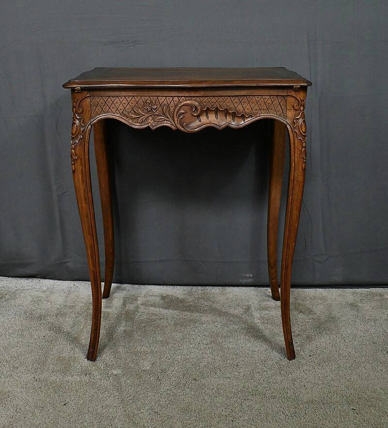Solid beechwood workbench, Louis XV style – Early 20th century
