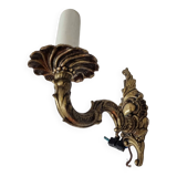 Baroque bronze wall lamp