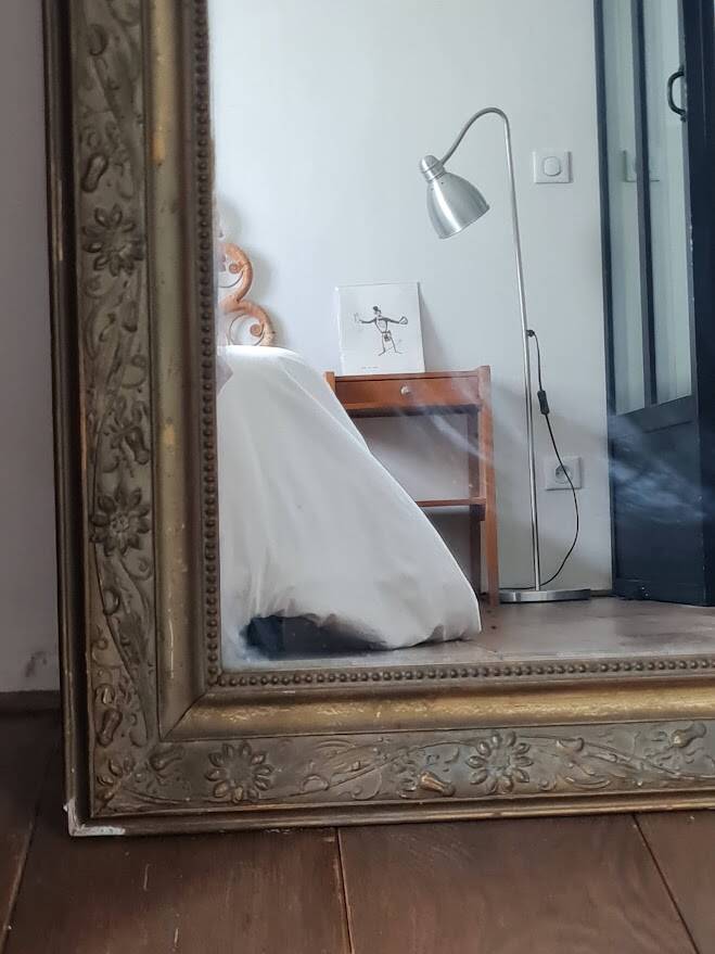 Large Louis Philippe mirror 137 x 83