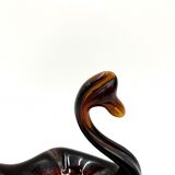 Glass ashtray swan, Poland, 1970s
