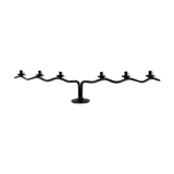 Black metal candle holder