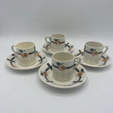 Set of 4 badonviller cups