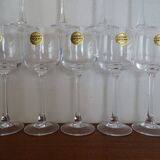 12 glasses of Arques crystal wine model Briançon 12 cl in boxes