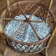 Rattan serving table