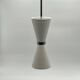 Rare Vintage Lacquered Metal Hanging Lamp, Italy 1960s