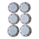 Six Badonviller dinner plates