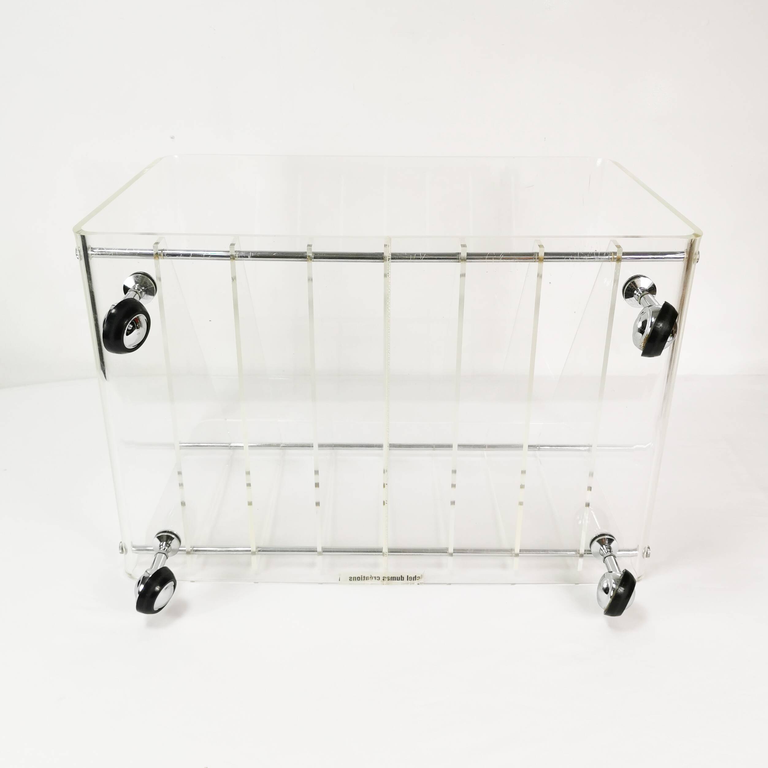 Space-age vinyl record cabinet, Roche Bobois, designed by M. Dumas, France