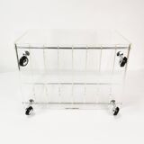 Space-age vinyl record cabinet, Roche Bobois, designed by M. Dumas, France