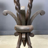 Vintage French wrought iron bar stools, 1960s - set of 3