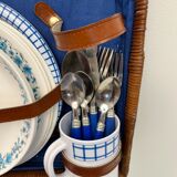 Vintage picnic suitcase