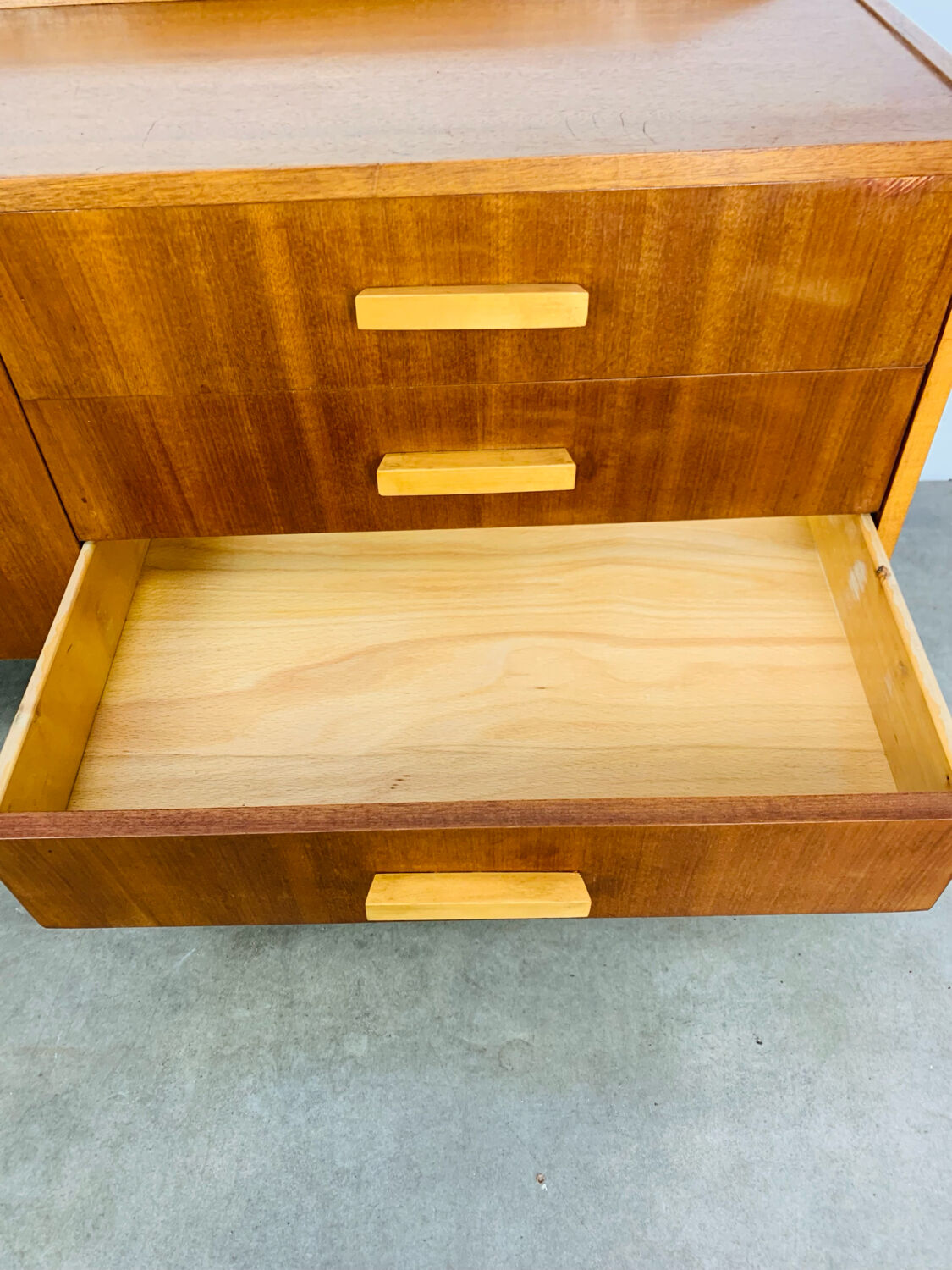 Teak TV unit in Scandinavian style, 1960s.