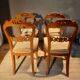Serie de 4 chaises en frêne blond