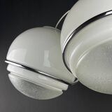 Large Italian globe pendant lamp by Gino Sarfatti, 1960s.