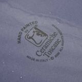 Large ceramic serving platter. Hand-painted ceramics from Tuscany.