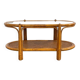 Vintage roasttan coffee table and glass top