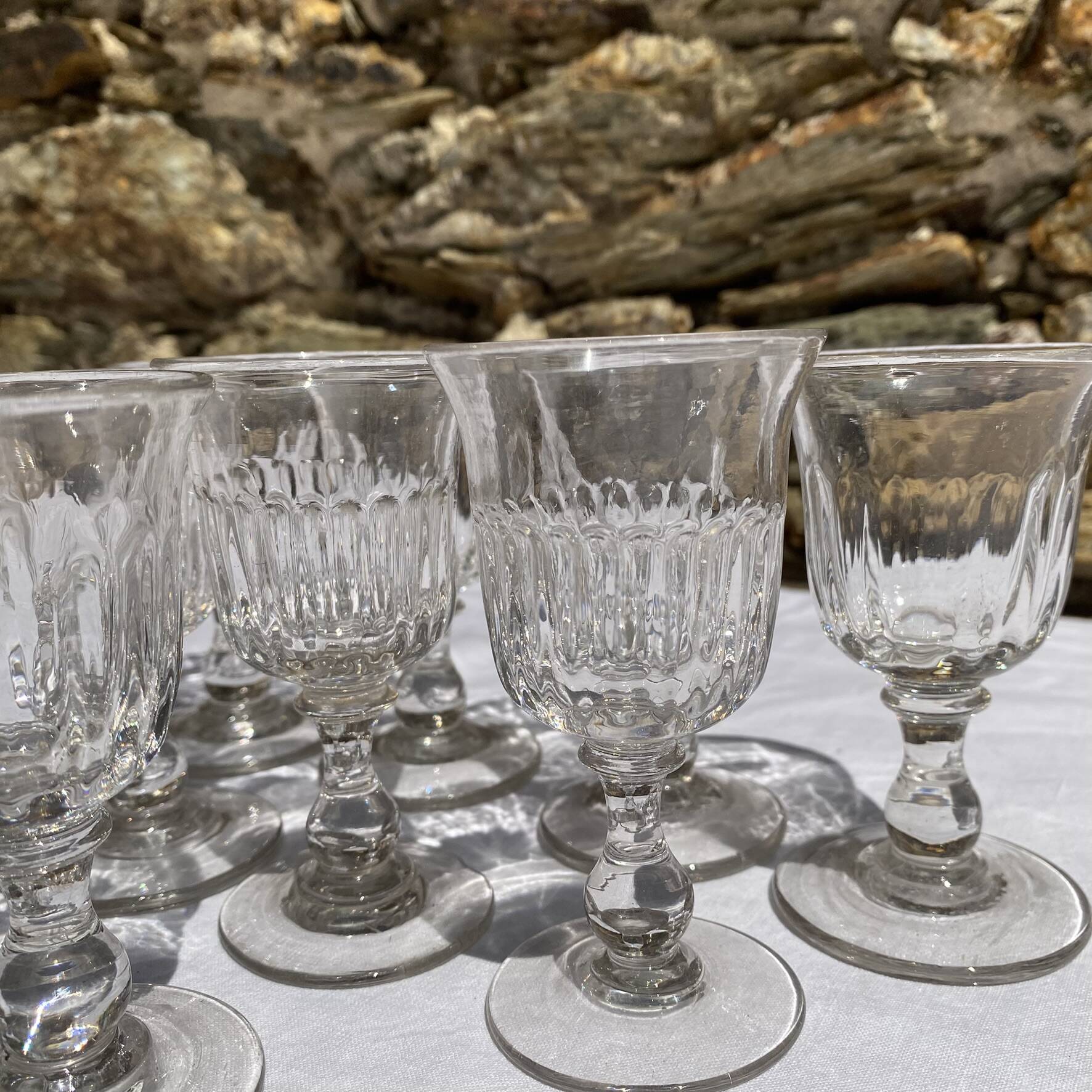 Verres à porto , anciens verres apéritif
