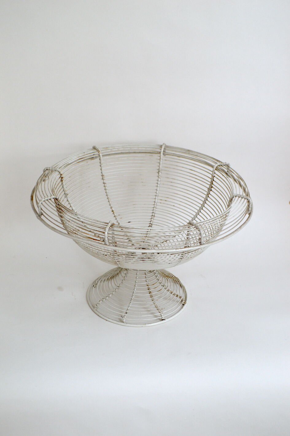 Vintage braided wire fruit basket