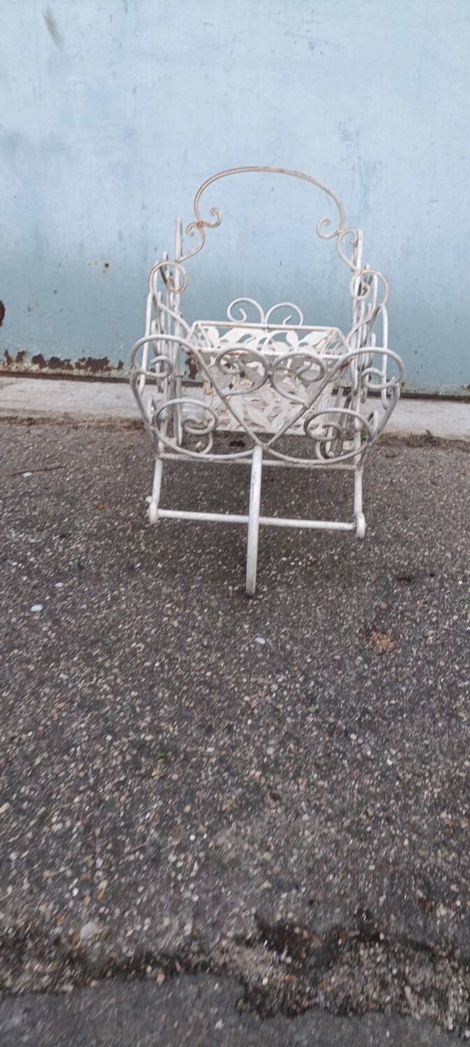 Wrought iron planter 1950
