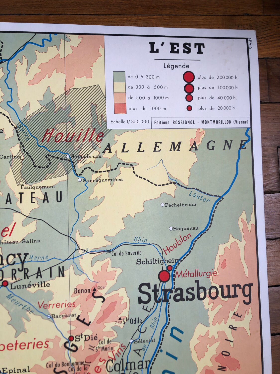 Carte scolaire ancienne l’Est / Nord