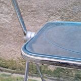 Plia chair in blue plexiglass by Giancarlo Piretti for Castelli