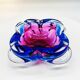 1960s  Pink and Sky Blue Ashtray in Murano Glass.