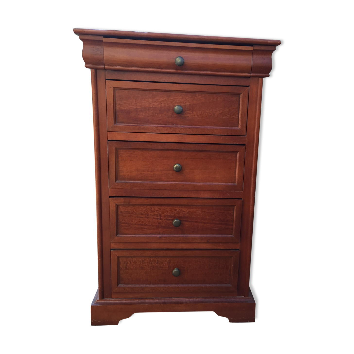 Chest 5 drawers in Cherry