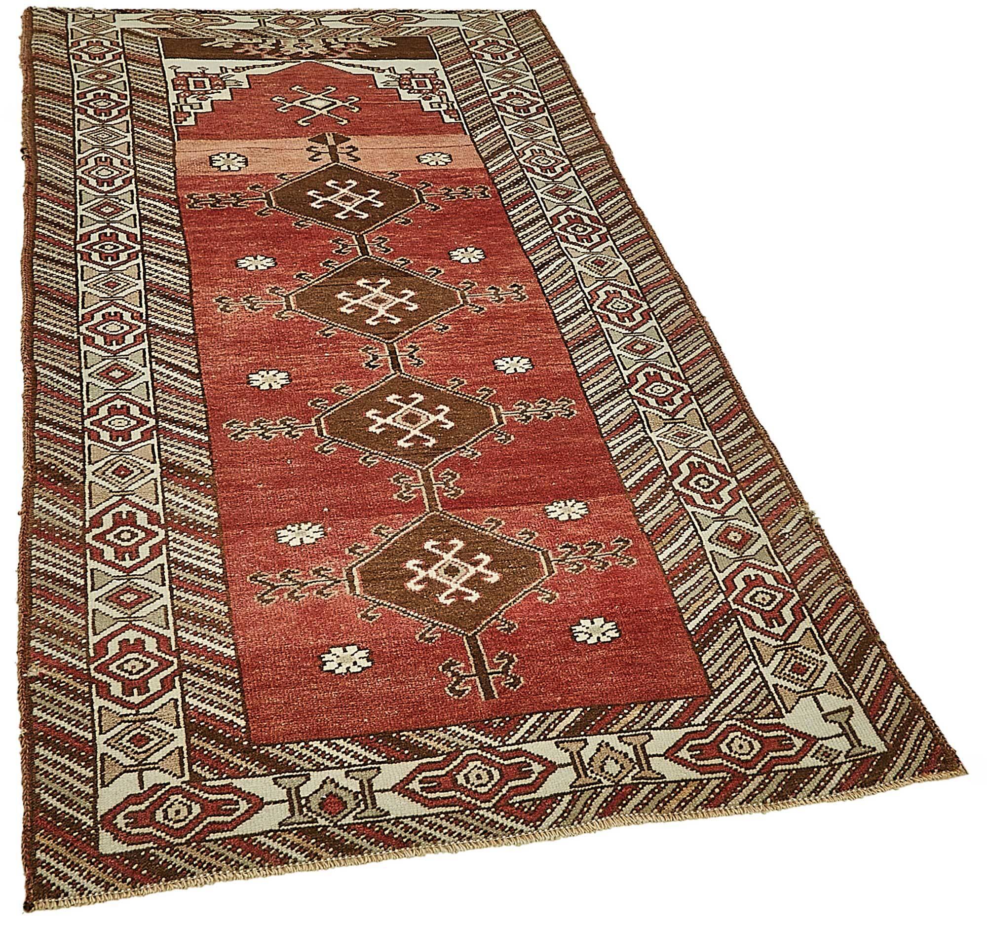 Turkish Vintage Anatolian Rug 100 cm x 197 cm