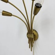 Mid-century brass wall light sconce, 1950s