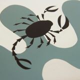 Glass zodiac table