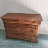 Louis Philippe chest of drawers in walnut
