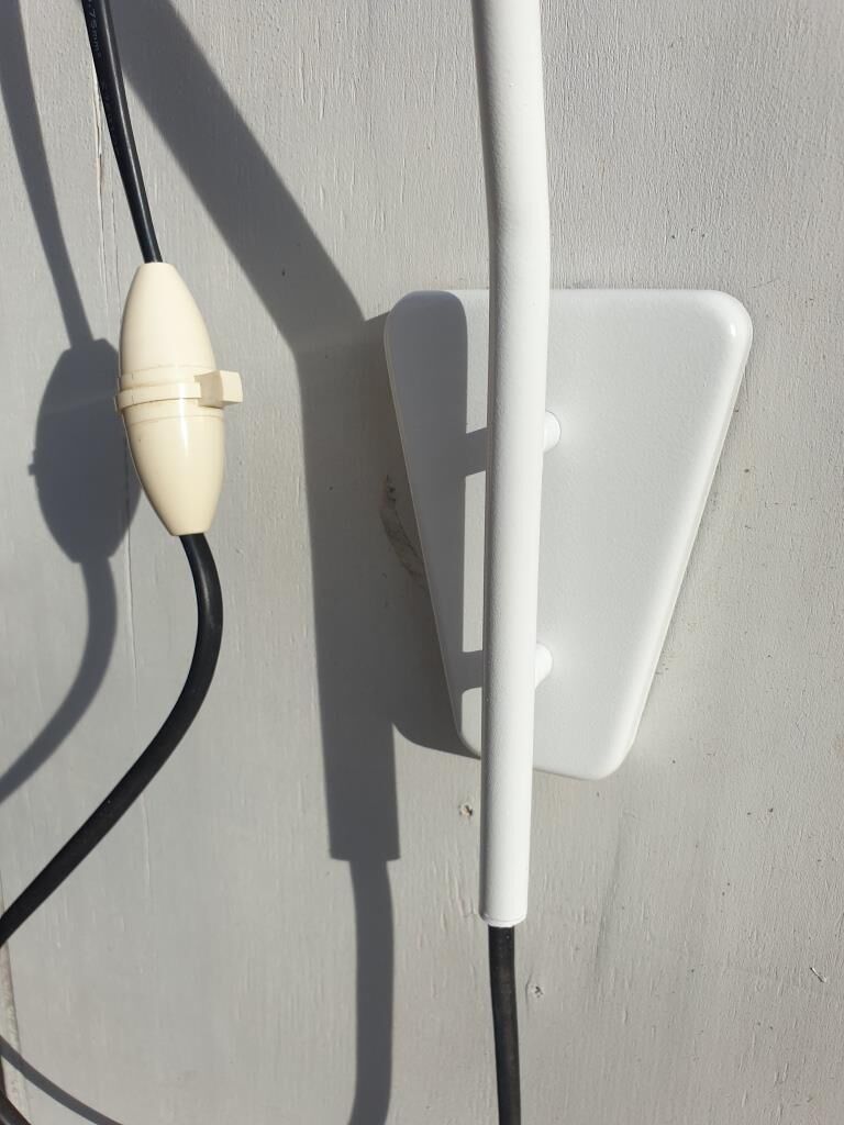 Fixed wall lamp offset 1950 white Ki-e-klair