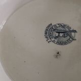 Adrianople iron clay compote bowl Saint Amand and Hamage