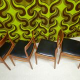 4 Teak Chairs HENNING KJAERNULF 1960"