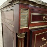 Semainier in trompe l'oeil Safe furniture of Napoleon III style Mahogany XX century