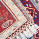 Tapis Kilim rouge style vintage en laine tissée à plat à la main, style tribal, 167 x 108 cm
