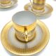 Set of Eleven Porcelain and Pure Gold Coffee Cups by Hutschenreuther, Germa