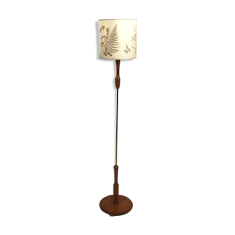 Lampadaire en teck herbier